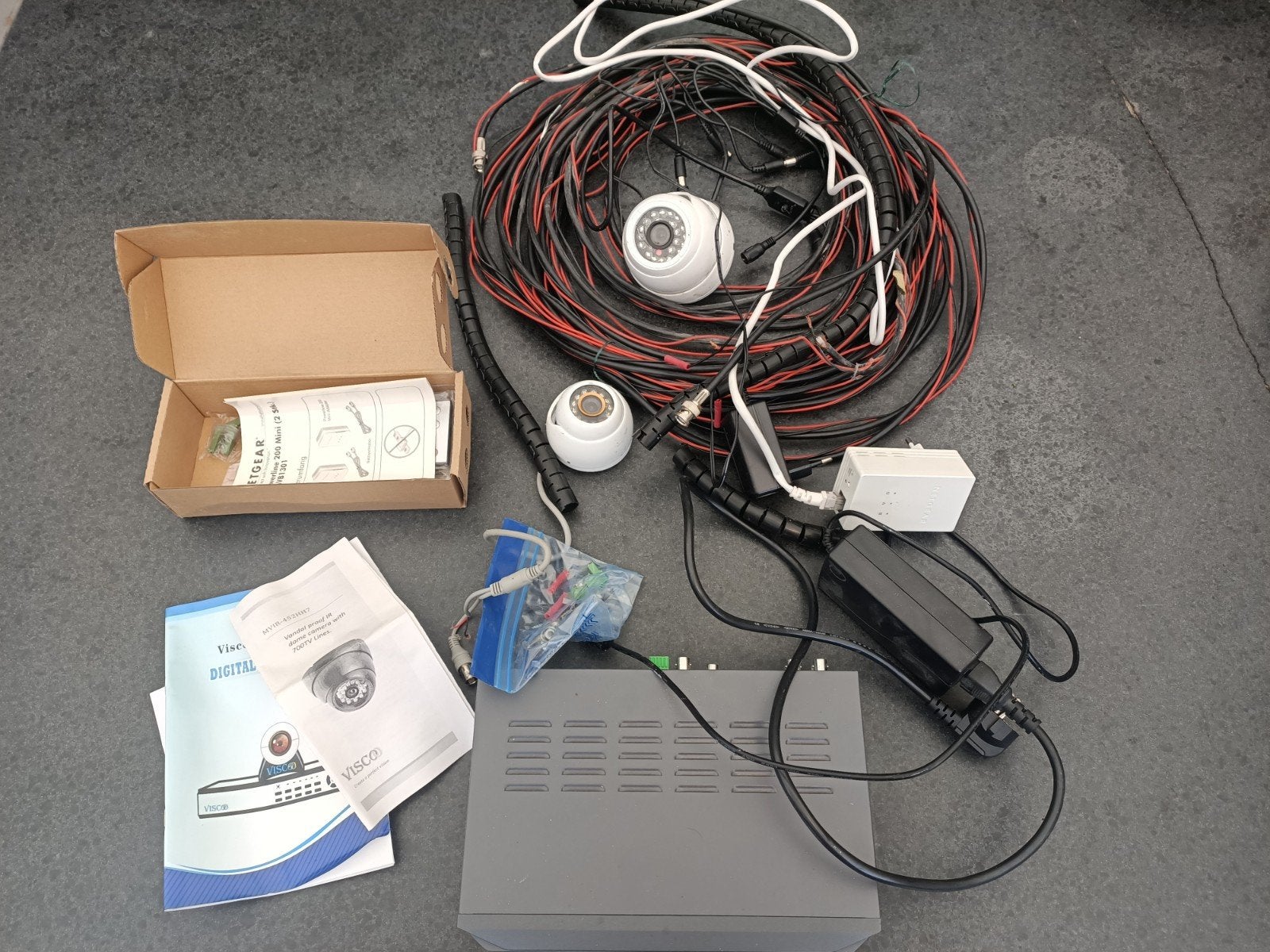 Visco Beveiligingscamerasysteem met Video Recorder, Ophalen, Gebruikt, Buitencamera