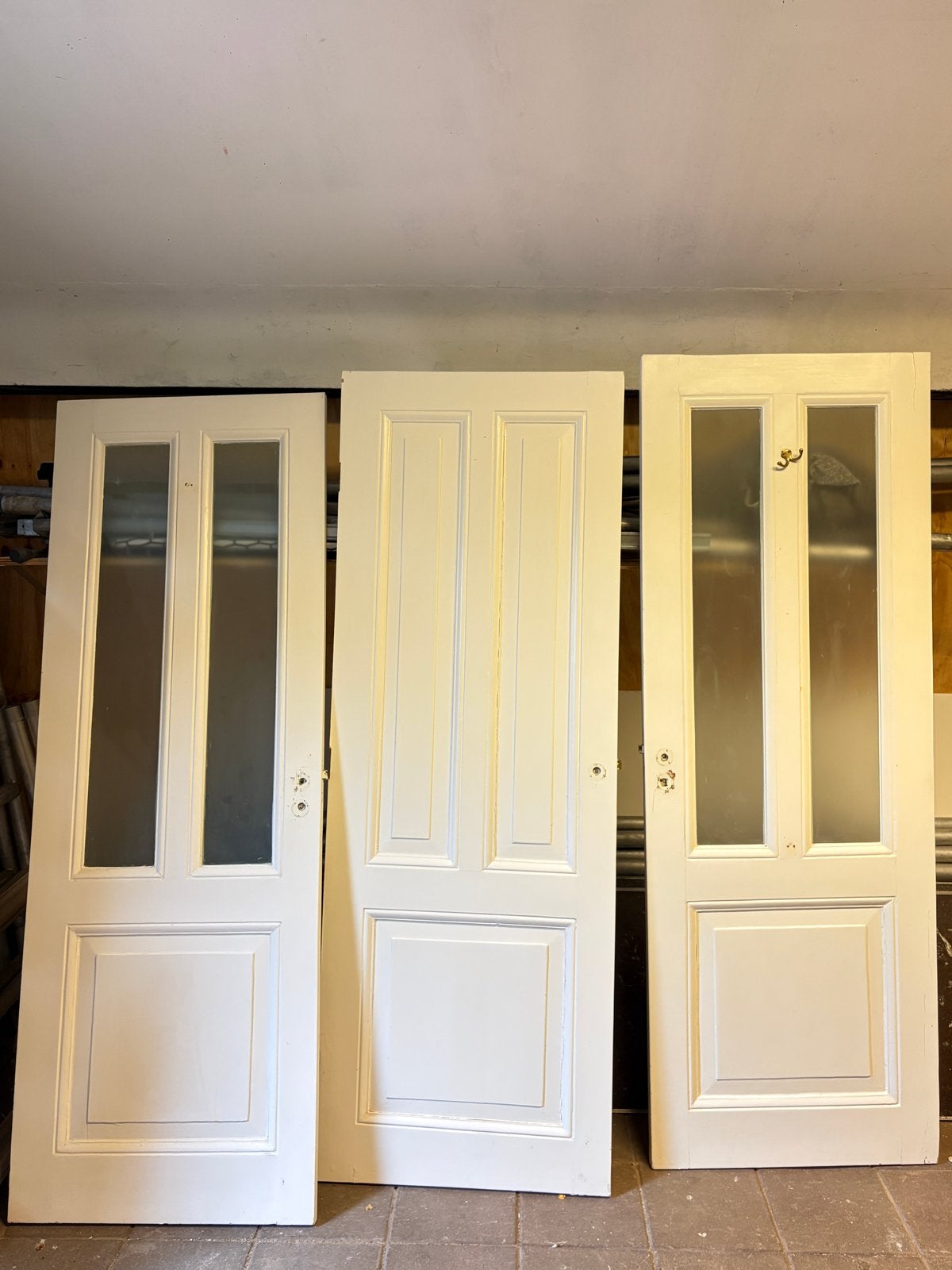 Set van 3 identieke deuren - 205x74.5 cm, Doe-het-zelf en Verbouw, Minder dan 80 cm, Binnendeur, Ophalen of Verzenden, Zo goed als nieuw
