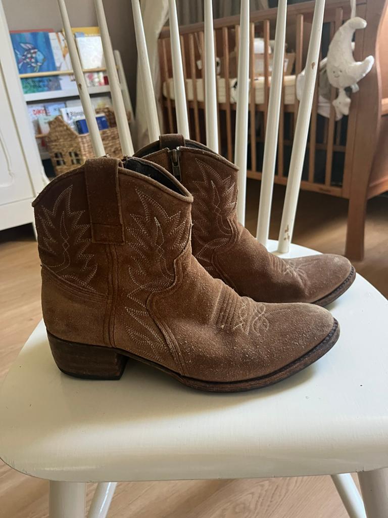 Sendra laarsjes maat 40, Bruin, Lage of Enkellaarzen, Ophalen of Verzenden, Gedragen