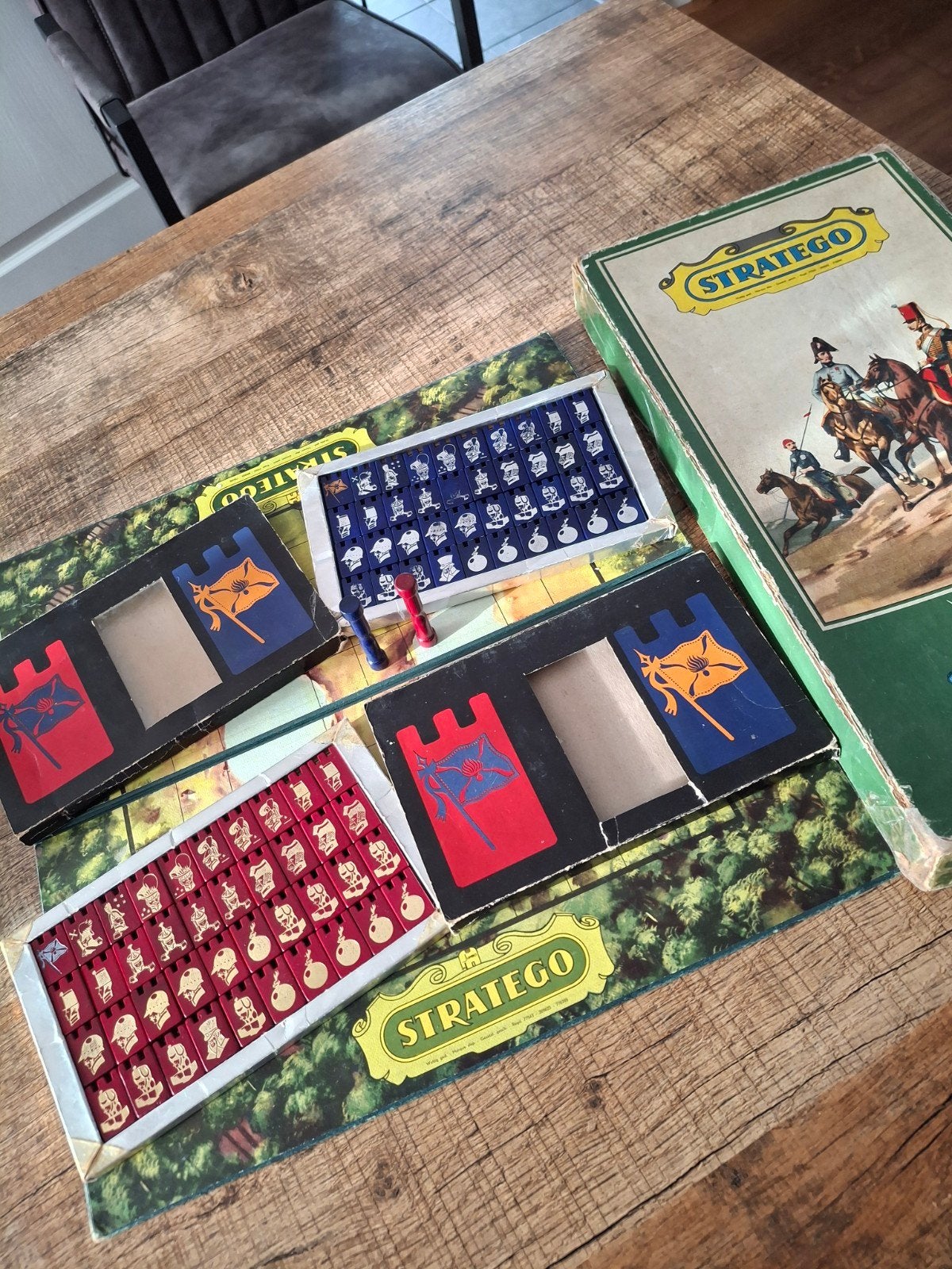 Stratego vintage houten versie, Ophalen of Verzenden, Gebruikt