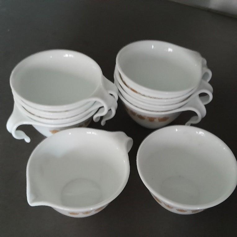 Koffieservies, Butterfly Gold van Corelle, Overige materialen, Gebruikt, Overige typen, Ophalen of Verzenden