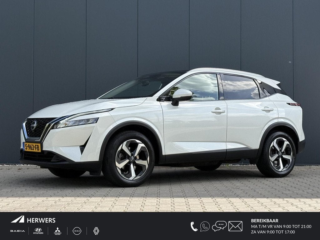 Nissan Qashqai 1.3 MHEV N-Connecta / Panorama dak / Trekhaak, Auto's, Nissan, Bedrijf, Te koop, Qashqai, 360° camera, ABS, Achteruitrijcamera