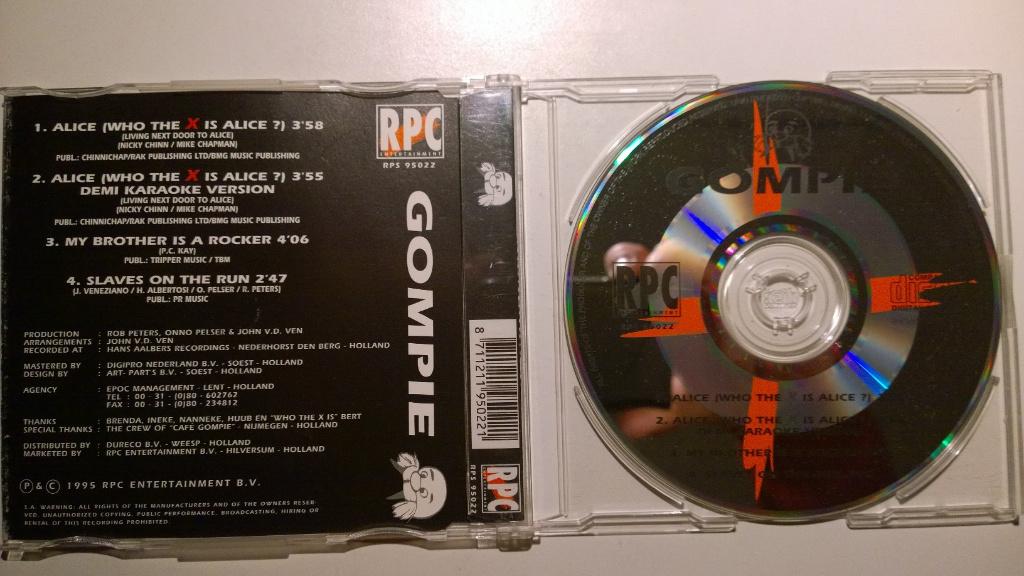 Gompie - Alice, Who The X Is Alice, Ophalen of Verzenden, Zo goed als nieuw, Pop