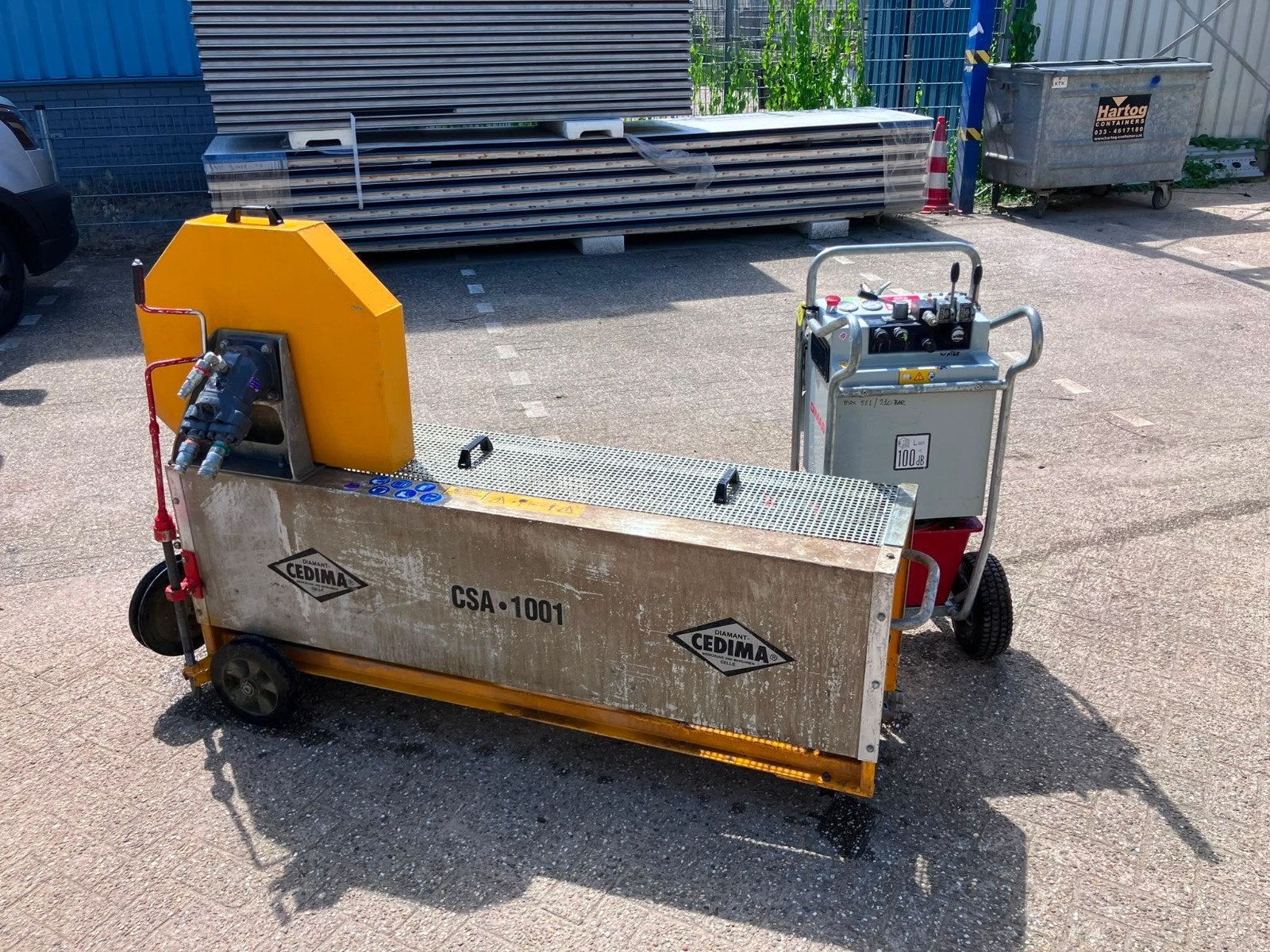 Cedima CSA-1001 H 24kW betonzaag Draadzaag met Powerpack, Ophalen