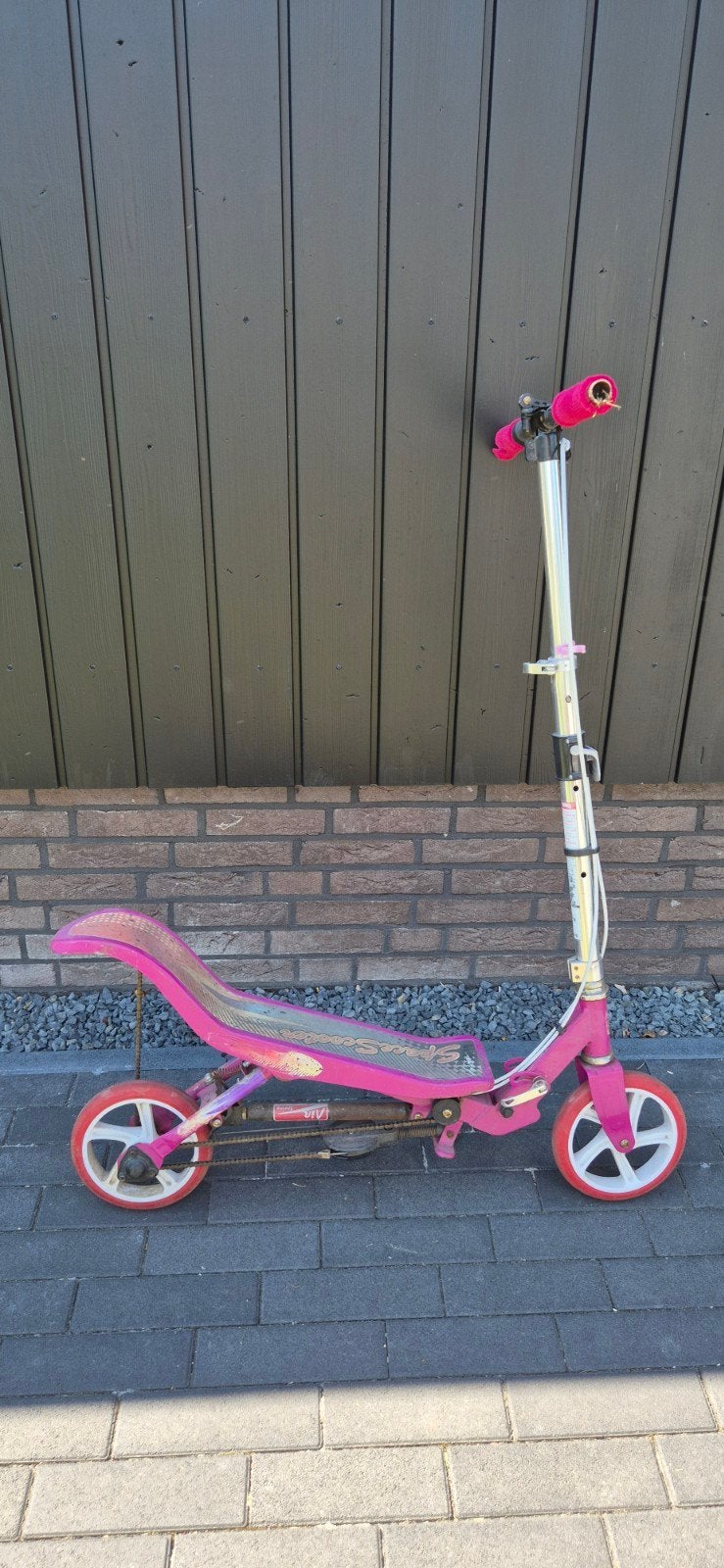 Roze Space Scooter - Gebruikt, Fietsen en Brommers, Ophalen, Gebruikt, Gewone step, Space Scooter