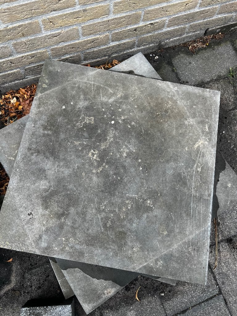 Chinese natuursteen tegels 60x60, Ophalen, Gebruikt, 5 tot 10 m², Natuursteen