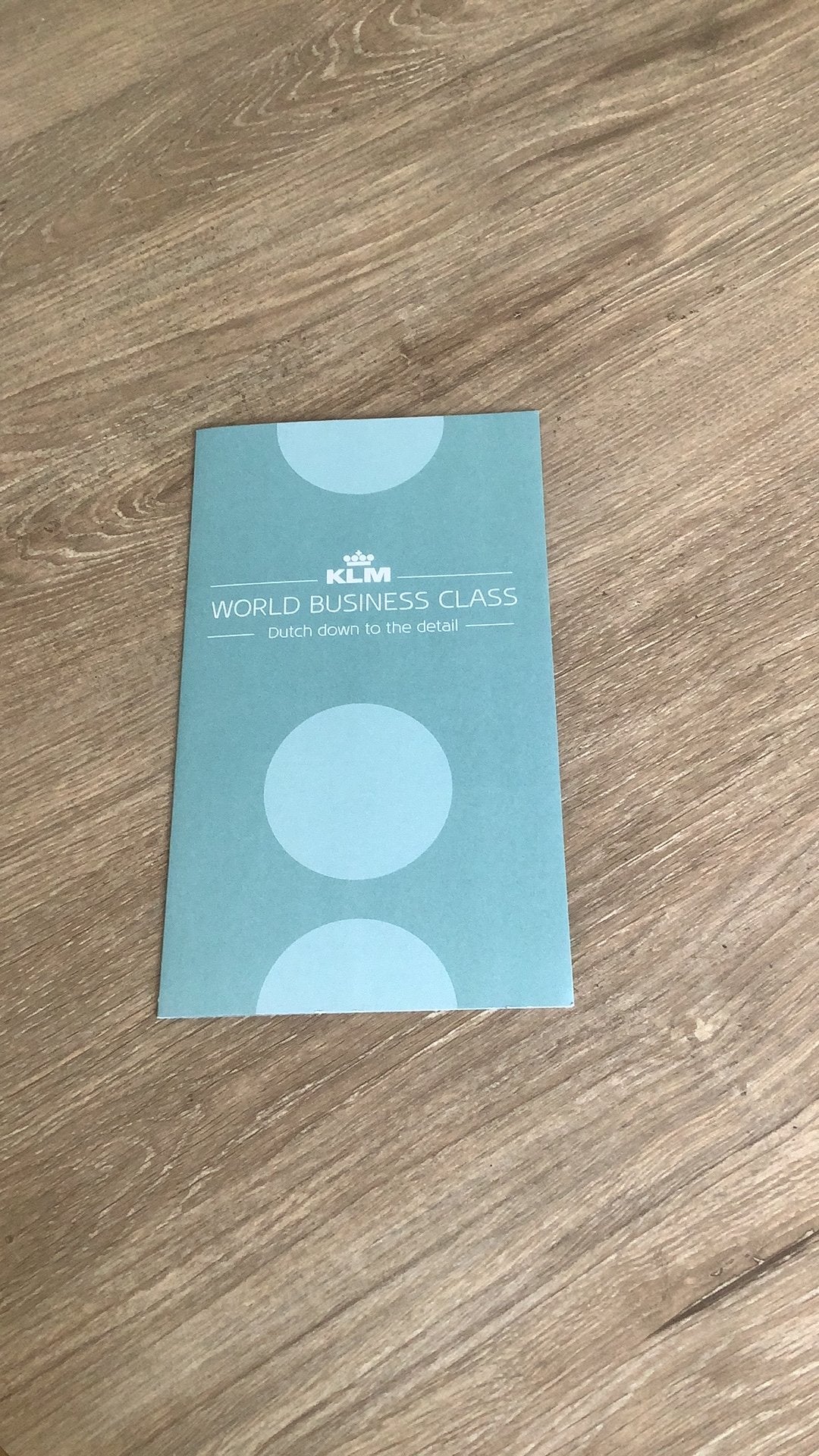 KLM Business Class Brochure, Ophalen of Verzenden, Zo goed als nieuw, Kaart, Foto of Prent