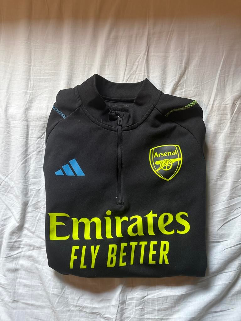 Arsenal trainingstop maat S, Kleding | Heren, Sportkleding, Gedragen, Voetbal, Maat 46 (S) of kleiner, Zwart, Ophalen