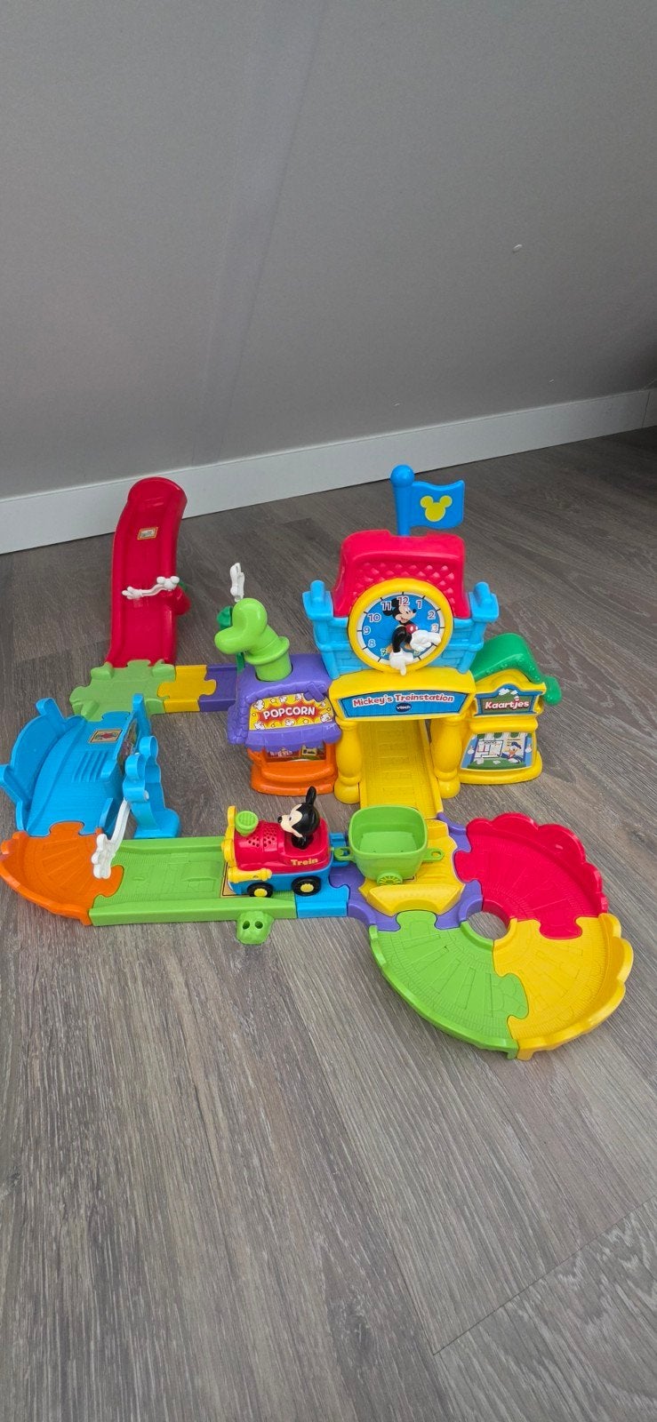 VTech Mickey's Treinstation speelset met trein, Ophalen, Gebruikt, Overige typen, Met geluid