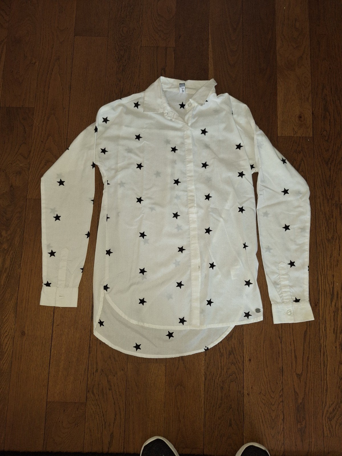 Blouse met sterren maat 158/164, Gebruikt, Meisje, Overhemd of Blouse, Ophalen of Verzenden
