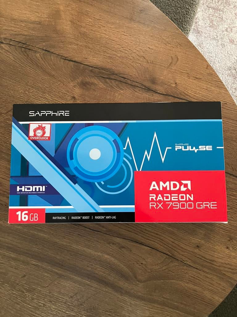 AMD Radeon RX 7900 GRE Sapphire Pulse 16GB videokaart, Computers en Software, Videokaarten, GDDR6, PCI-Express 4, Ophalen of Verzenden