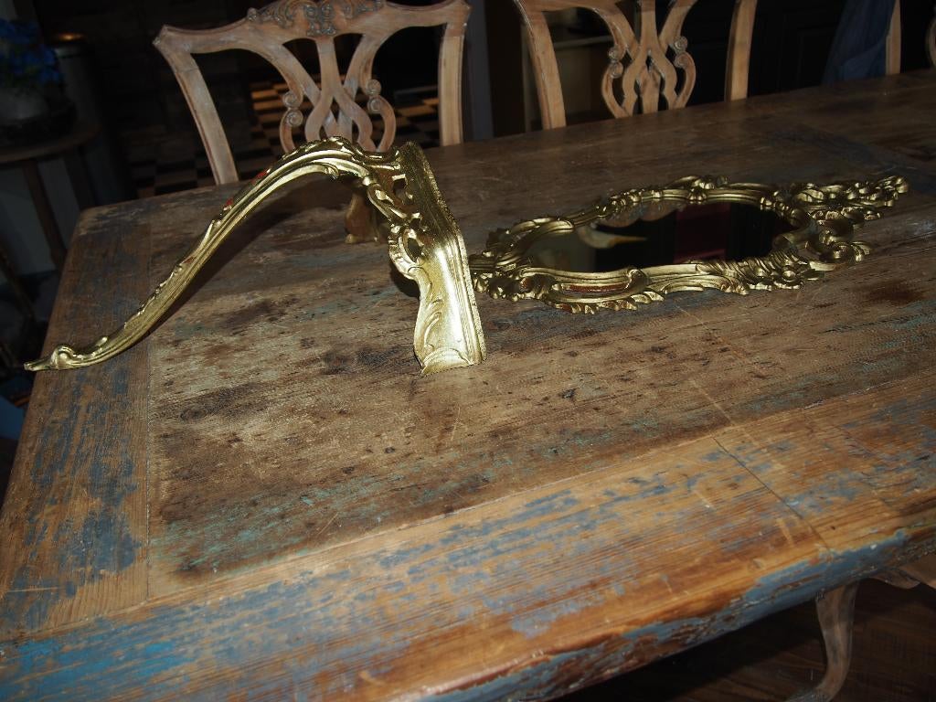 Oude Kleine spiegel met Wandconsole, Ophalen, Overige vormen, Minder dan 50 cm