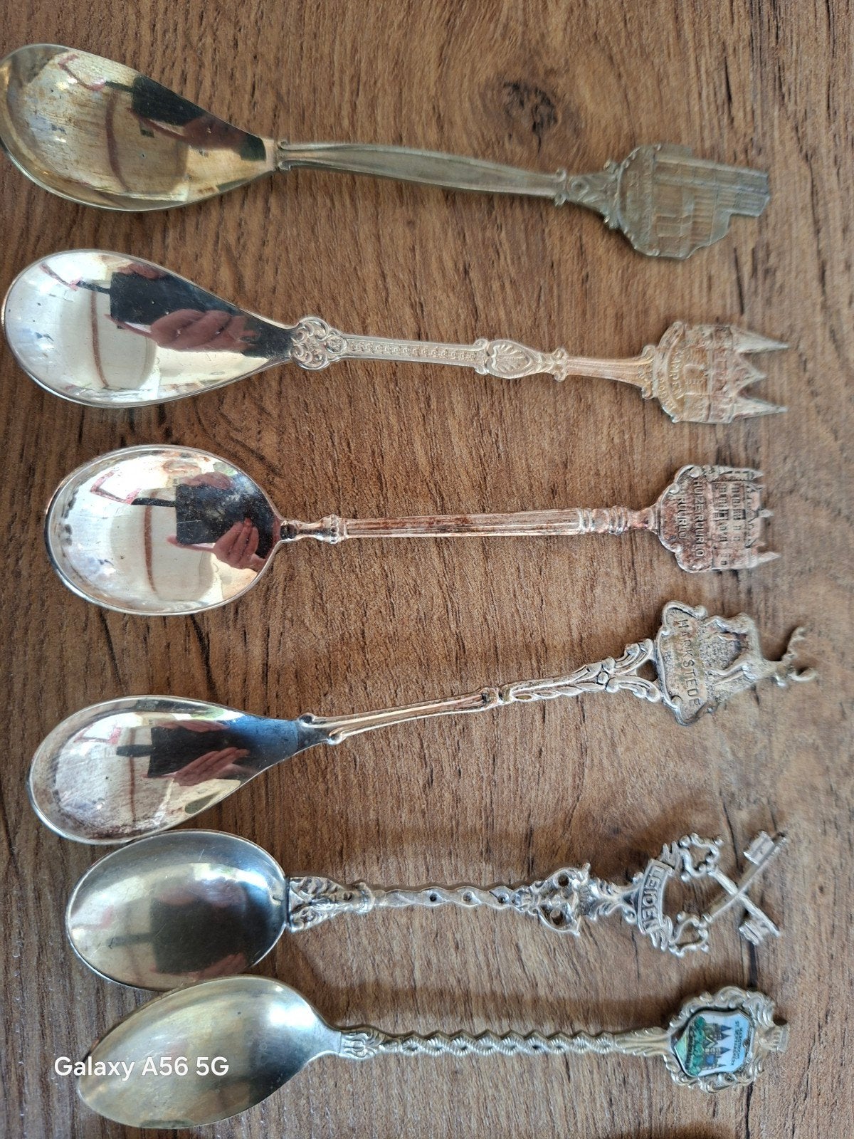 17 koffielepel souvenir Nederlanders steden, Ophalen of Verzenden