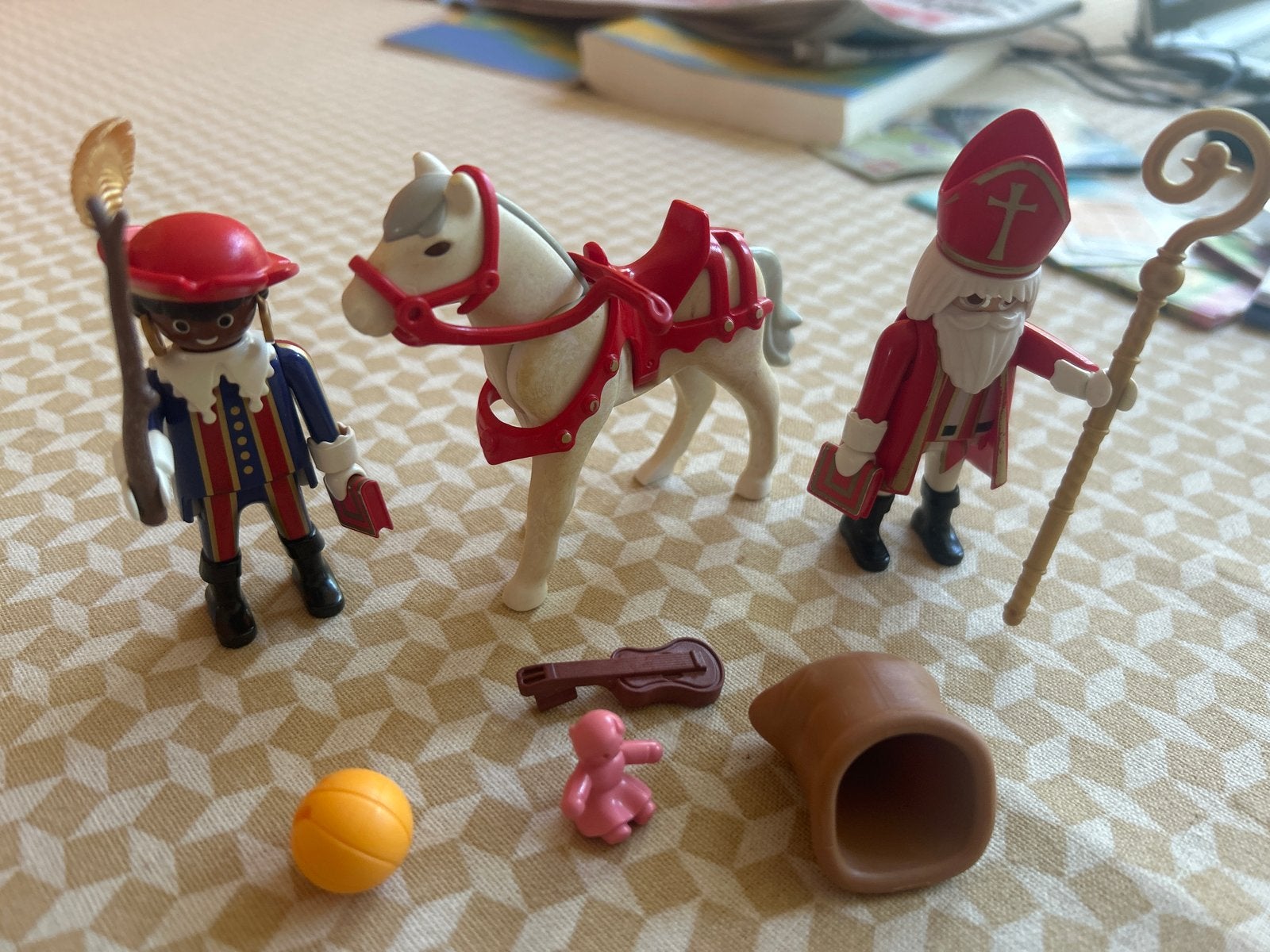 Playmobil Sinterklaas met paard en zwarte Piet, Kinderen en Baby's, Gebruikt, Complete set, Ophalen of Verzenden, Figuren