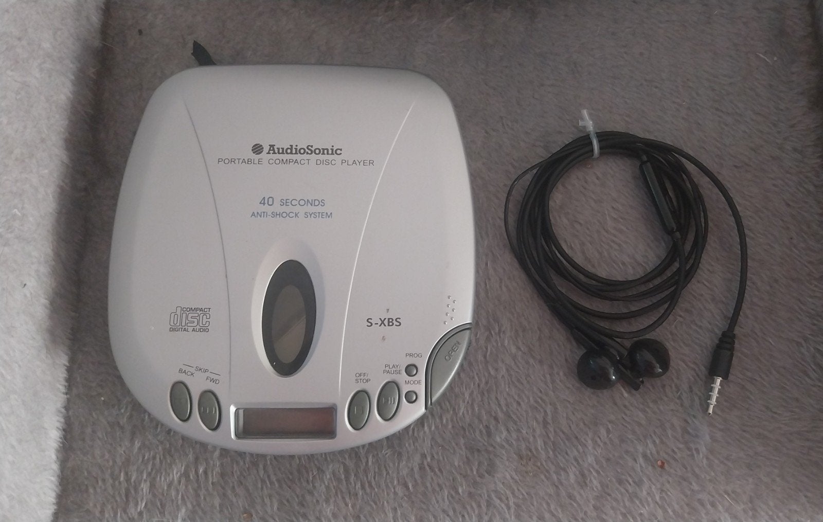 AudioSonic Draagbare CD-speler met anti-shock systeem, Ophalen of Verzenden, Zo goed als nieuw, Overige merken, Draagbaar