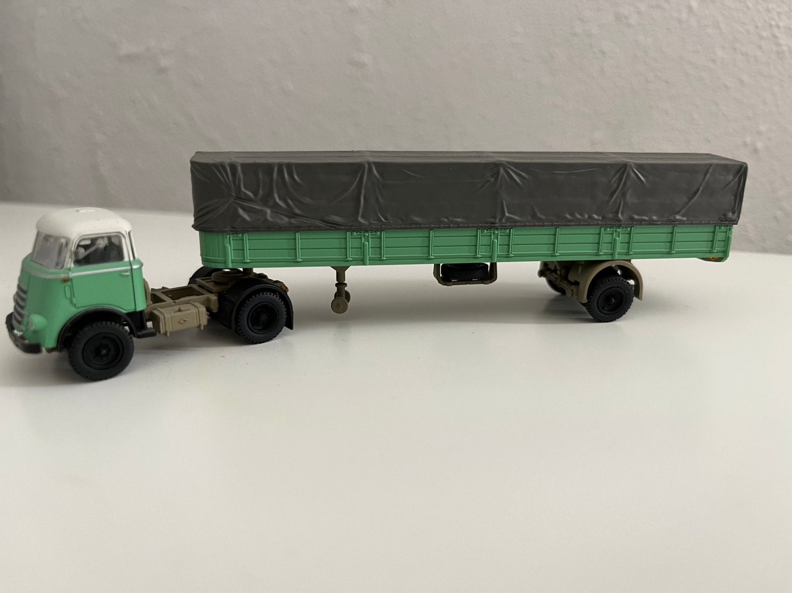 Artitec DAF trekker 1955 met huif 487.020.01, Ophalen of Verzenden, Zo goed als nieuw, Bus of Vrachtwagen, Overige merken