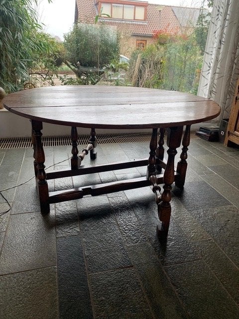 Antieke Eiken Gateleg Klaptafel, Ophalen