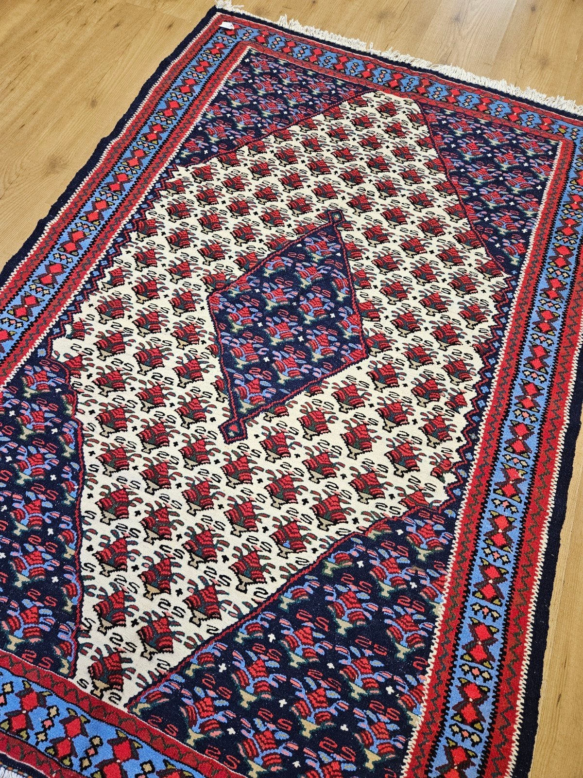 Vintage handgeweven perzische kelim 170x113, Huis en Inrichting, Stoffering | Tapijten en Kleden, Info@SlatsAntiek.nl, Tweedehands
