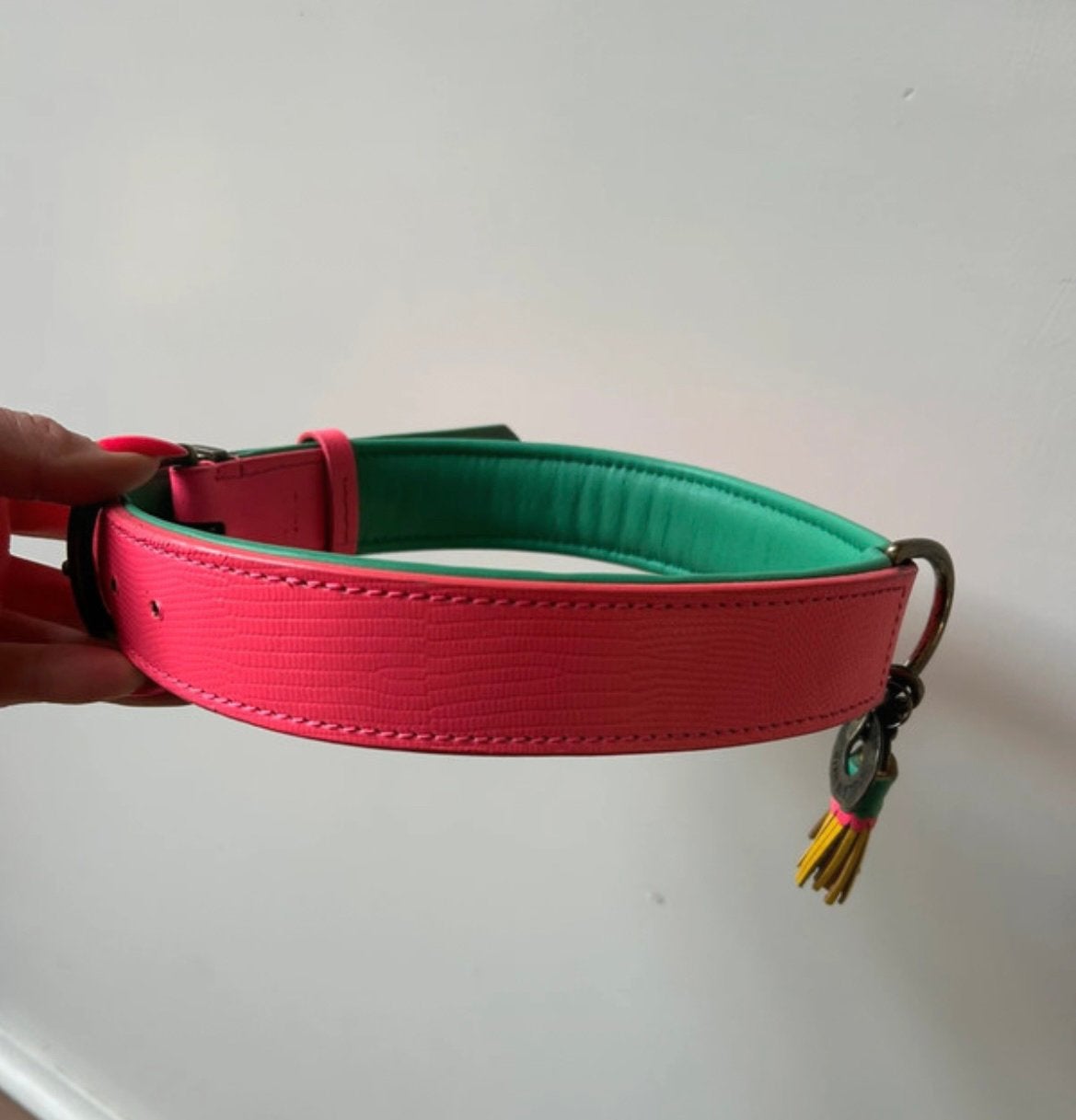 DWAM halsband maat XXL z.g.a.n !, Dieren en Toebehoren, Ophalen of Verzenden, Handgemaakt, Zo goed als nieuw