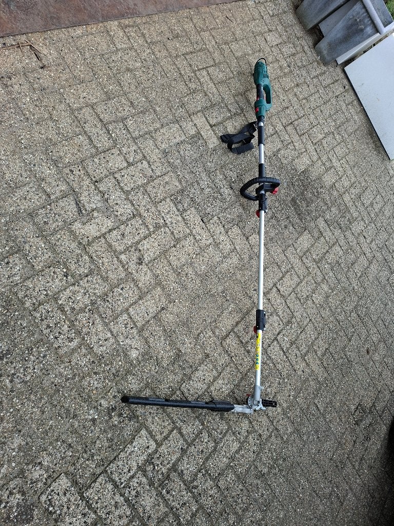 zgan electrische telescopische heggeschaar/snoeischaar, Tuin en Terras, Heggenscharen, Ophalen, Zo goed als nieuw, Elektrisch