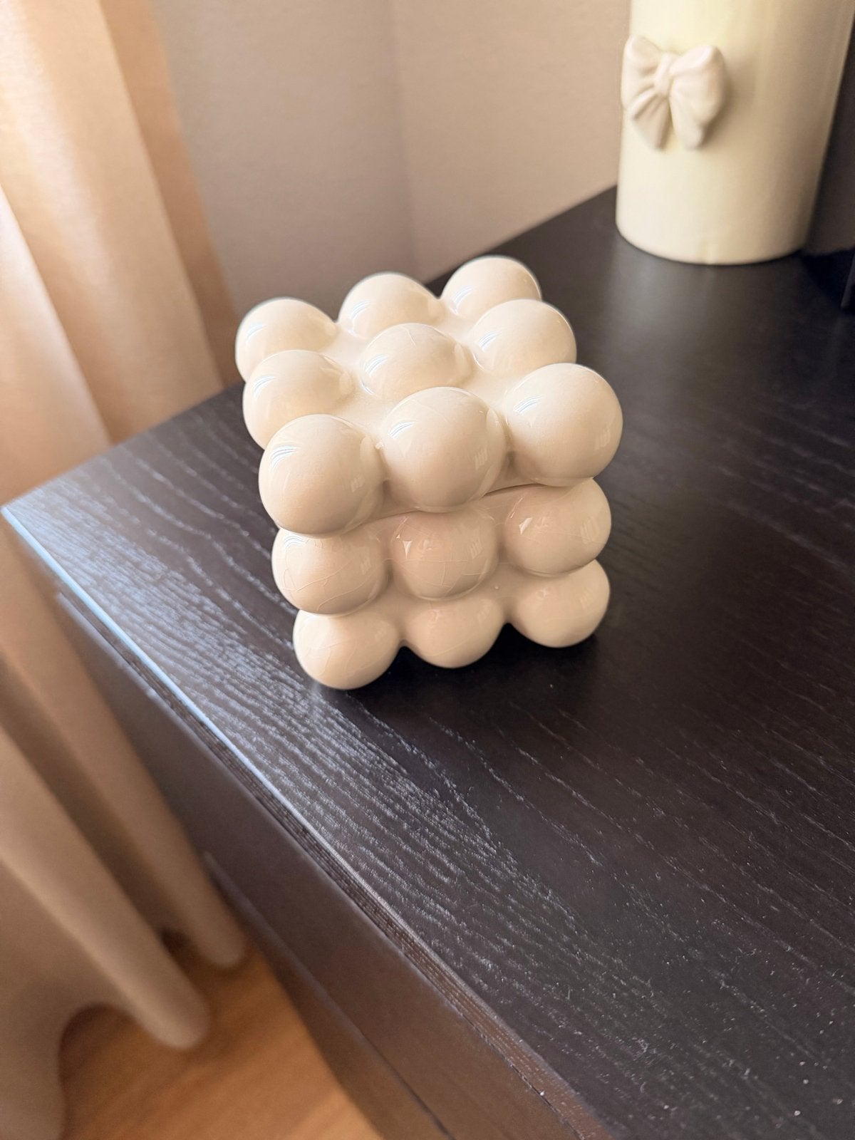 Decoratieve set: vlinder, bubbel potje en vlinderdoosje, Ophalen of Verzenden, Zo goed als nieuw, Goud, Metaal