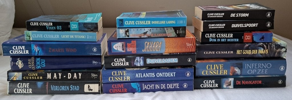boeken thriller, Ophalen, Gelezen, Clive Cussler