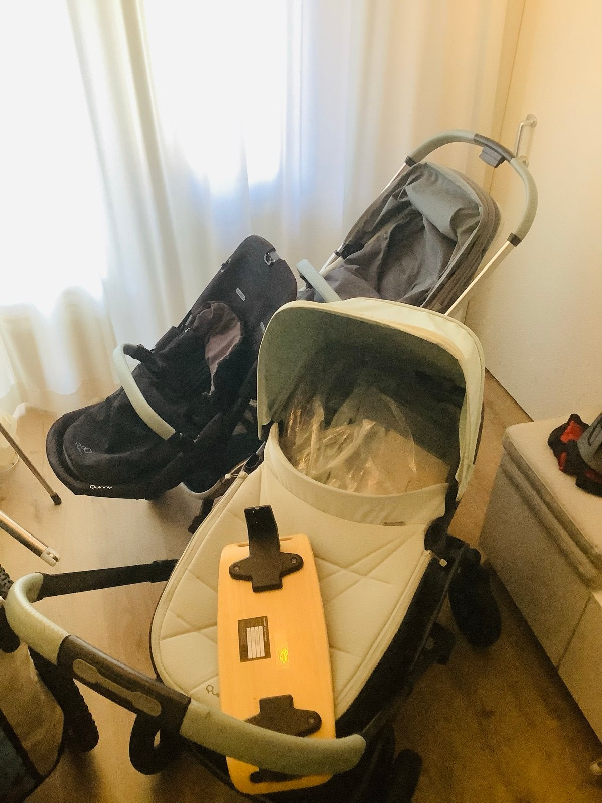 Quinny Hubb Duo Kinderwagen,2 zitjes, 2onderstellen,reiswieg, Kinderen en Baby's, Kinderwagens en Combinaties, Gebruikt, Duowagen