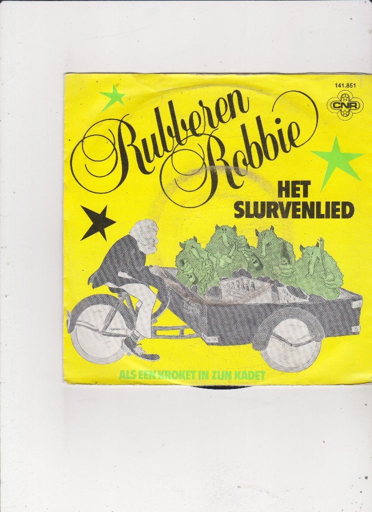 Single Rubberen Robbie - Het Slurvenlied, Ophalen of Verzenden, Gebruikt, 7 inch, Nederlandstalig