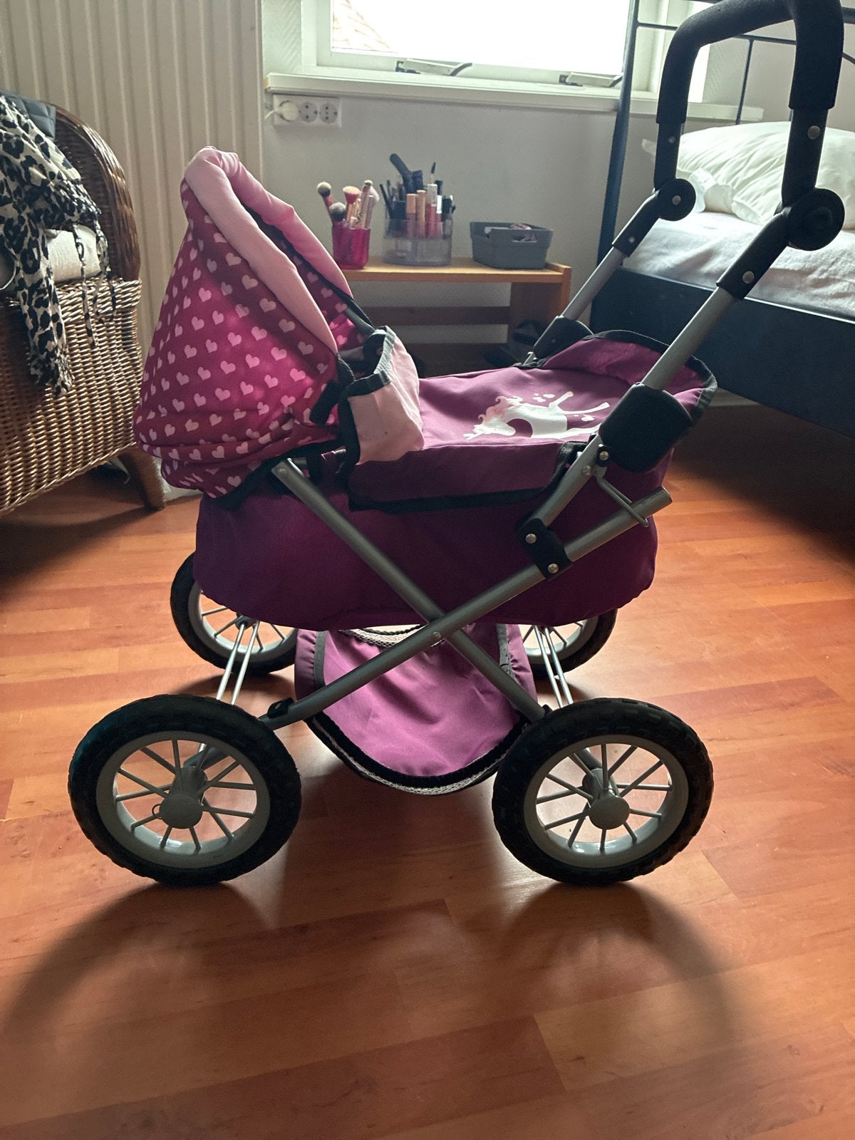 Poppenwagen met eenhoorn en hartjespatroon, Ophalen, Gebruikt, Overige typen