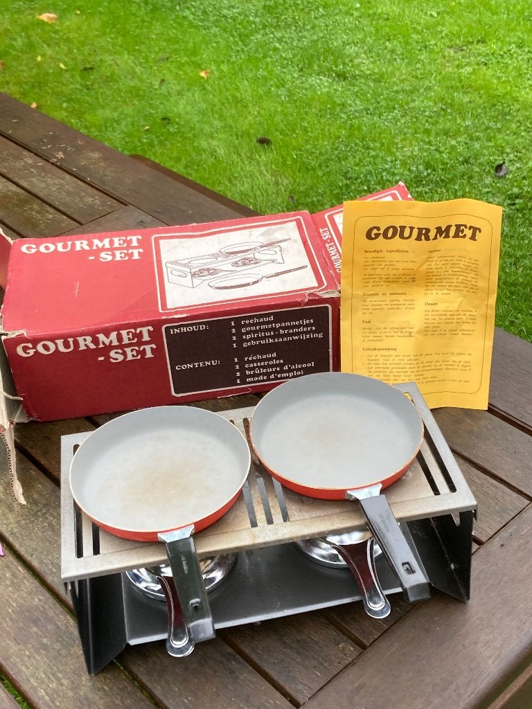 Gourmet stel 2 pp, Witgoed en Apparatuur, Ophalen, Gebruikt, Minder dan 4 personen