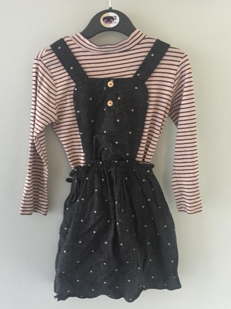 Tuinrokje met lange mouw shirt maat 110, Gebruikt, Meisje, Ophalen of Verzenden, Zara