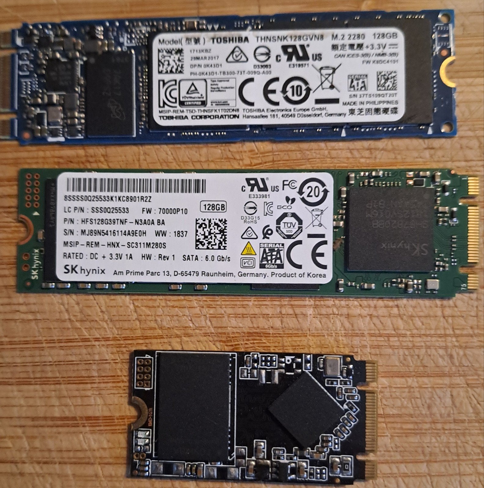 3x 128 ssd M2, Intern, Gebruikt, SSD, Ophalen of Verzenden