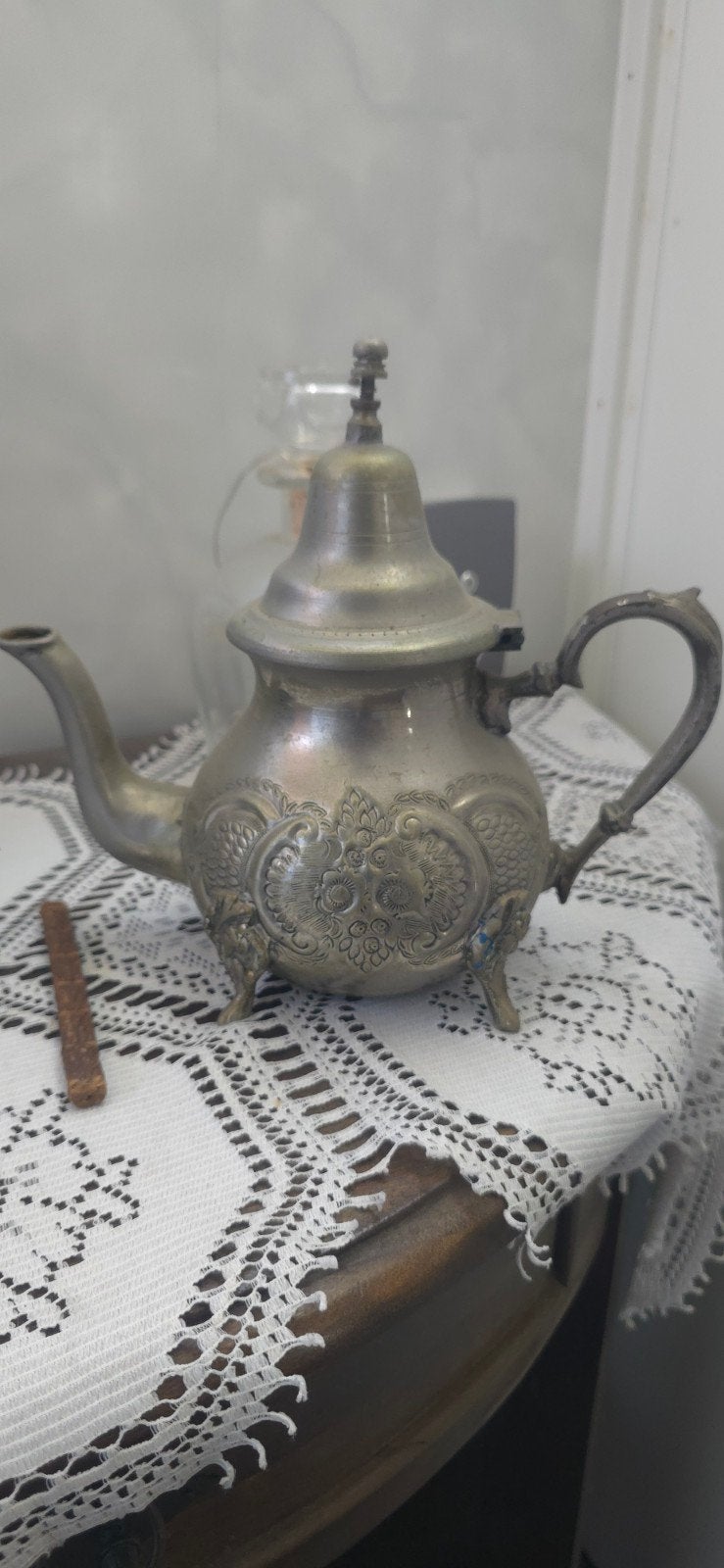 Vintage Marokkaanse theepot - Handgemaakt en gedetailleerd, Ophalen
