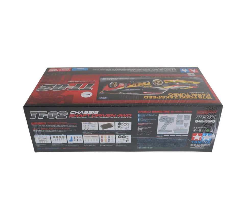 Tamiya 47526 1:10 RC Ford Zakspeed Capri Turbo 1978 TT-02, Elektro, Verzenden, Nieuw, Schaal 1:10