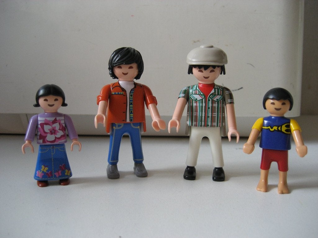 playmobil figuren opa vader kleinkinderen aziatisch, Ophalen of Verzenden, Zo goed als nieuw