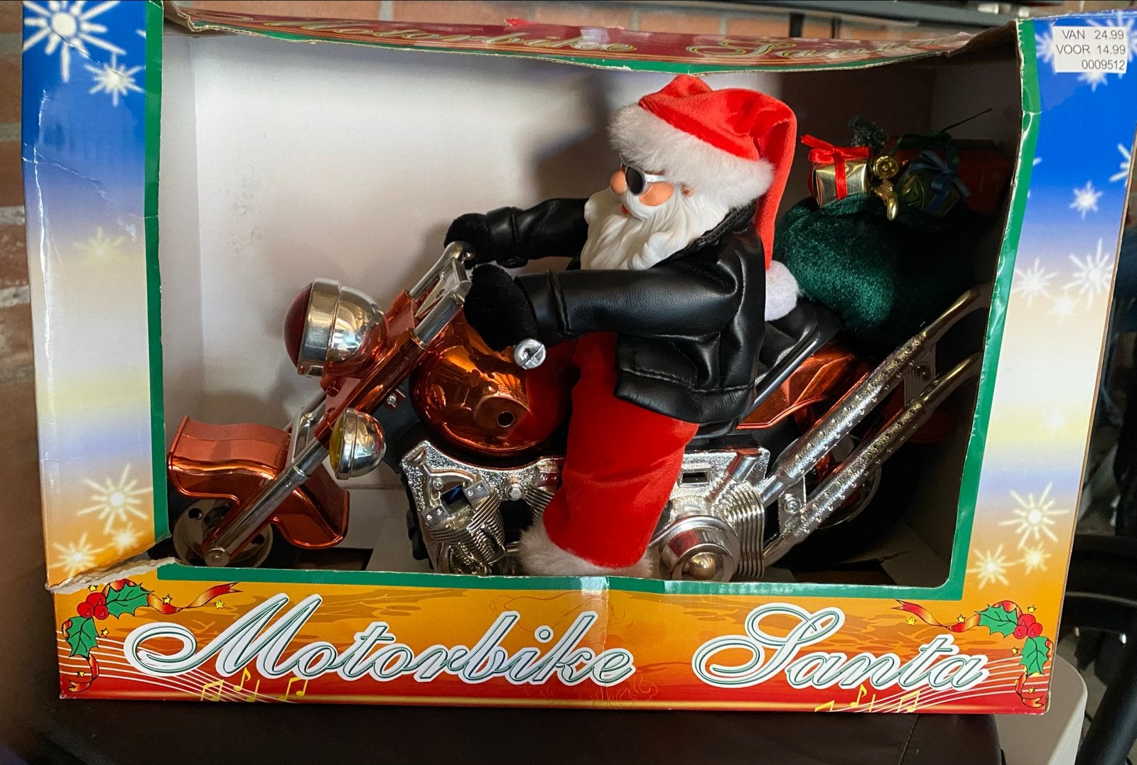 Leuk kerst item motorbike Santa, Ophalen of Verzenden, Zo goed als nieuw