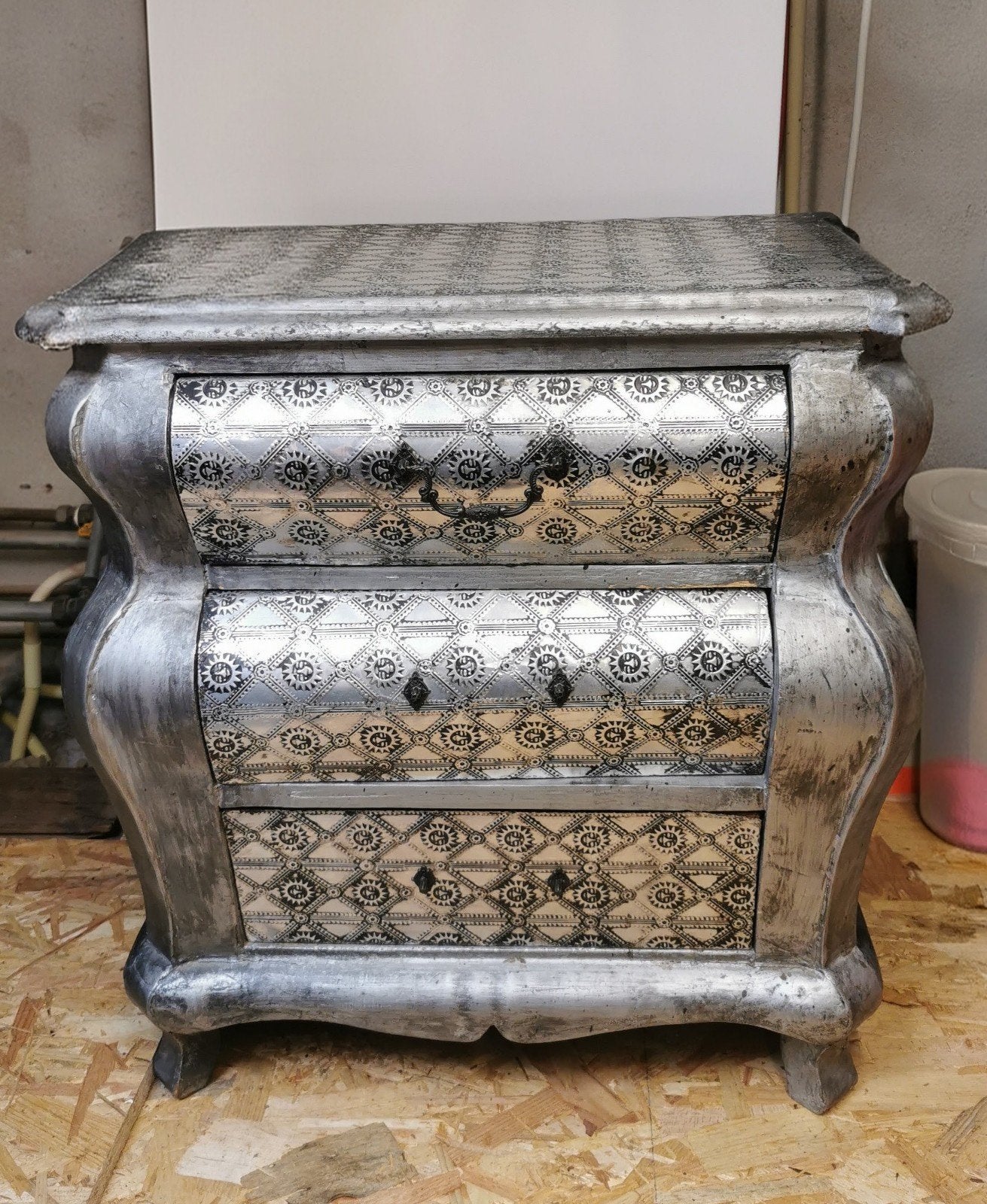 Barok buik kastje, Huis en Inrichting, Ophalen, Gebruikt, 1 of 2 laden, 50 tot 100 cm