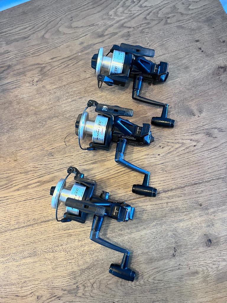 3x Shimano 4500A baitrunners, Watersport en Boten, Hengelsport | Karpervissen, Ophalen of Verzenden, Gebruikt, Molen