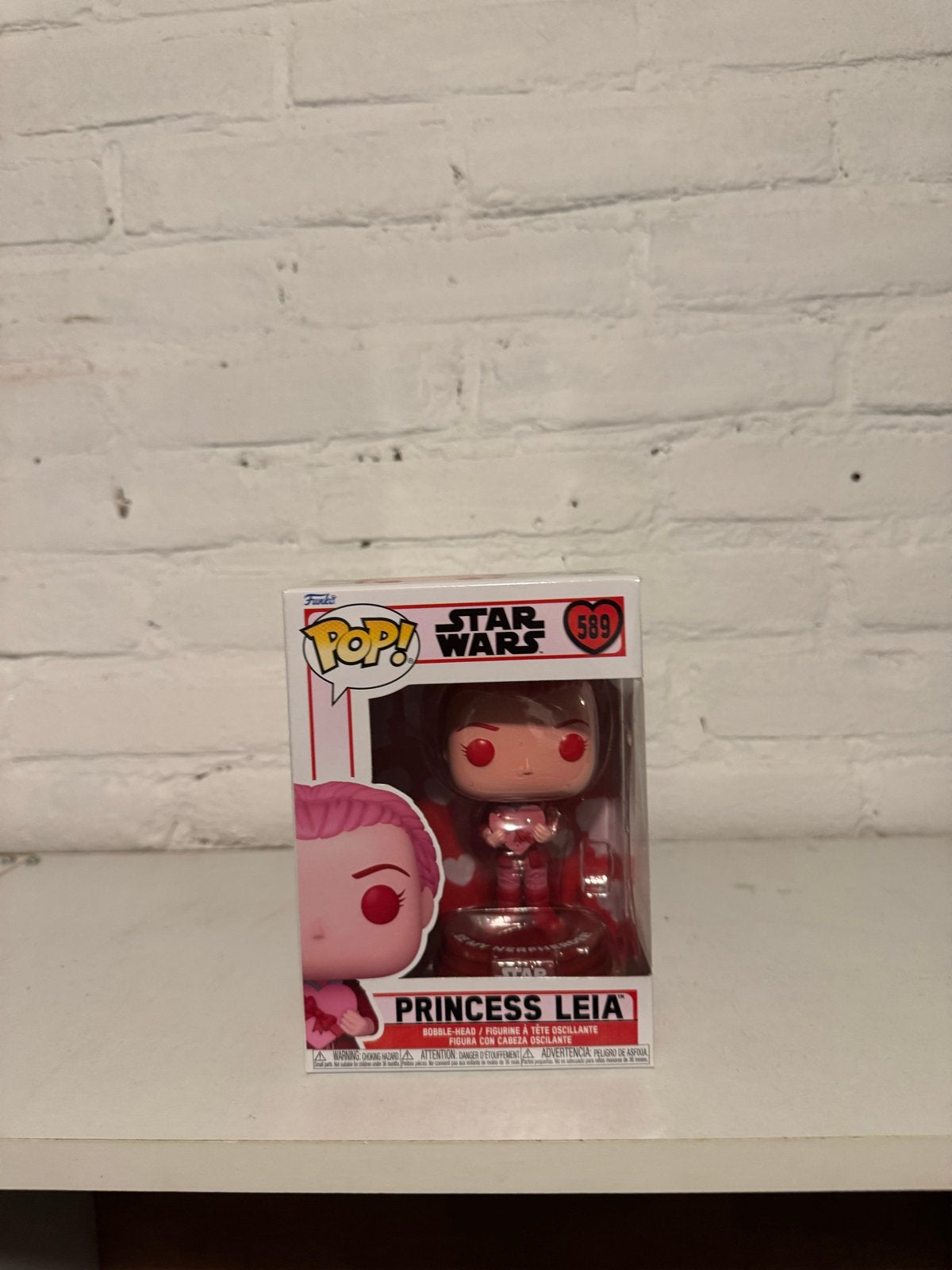 Funko Pop! Star Wars Princess Leia #589 Valentijnseditie, Ophalen of Verzenden, Nieuw, Actiefiguurtje