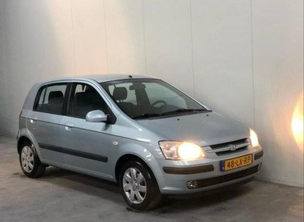 Hyundai Getz 1.3 5DRS AUT 2003 Blauw, Auto's, Hyundai, 450 kg, 40 €/maand, 4 cilinders, Blauw
