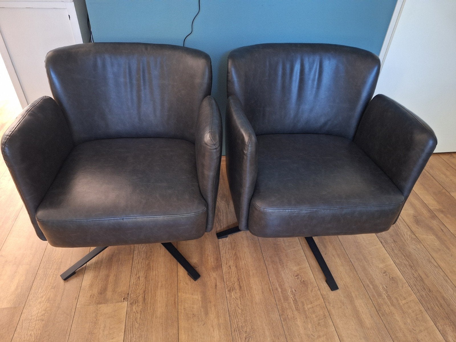 2 fauteuils, Huis en Inrichting, Fauteuils, Ophalen, Overige materialen, 75 tot 100 cm, Zo goed als nieuw