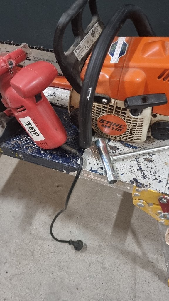 Stihl Kettingzaag MS 170 - Zo goed als nieuw met extra's, Doe-het-zelf en Verbouw, Ophalen, Stihl, Kettingzaag, Zo goed als nieuw