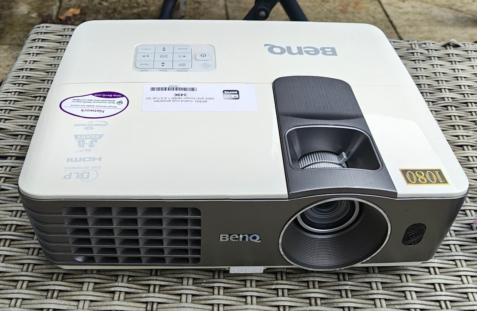 BenQ HD beamer 3800 ansilumen,15000:1,Hdmi 1.4a,nieuwe lamp, Ophalen of Verzenden, Refurbished, DLP