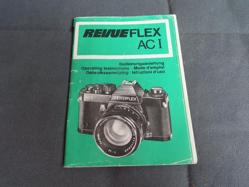 Revue Flex AC camera gebruiksaanwijzing, Audio, Tv en Foto, Fotocamera's Analoog, Ophalen of Verzenden, Gebruikt, Compact, Overige Merken