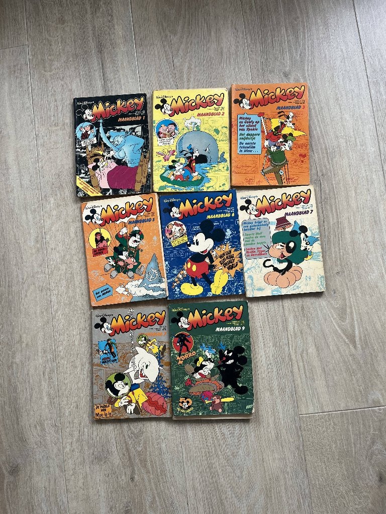 Mickey Mouse maandblad (oudjes), Boeken, Meerdere stripboeken, Ophalen, Gelezen