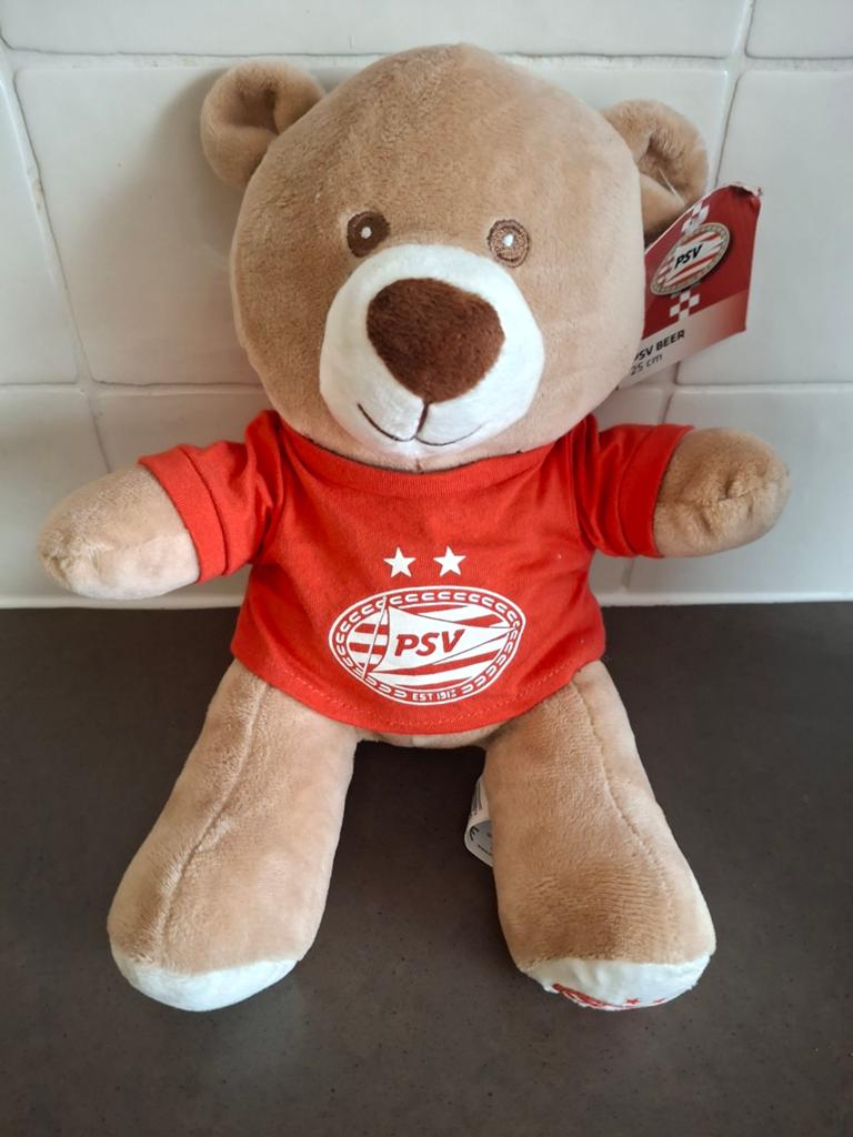 PSV Beer knuffel 5 cm - Nieuw met label, Overige merken, Overige karakters, Beer, Nieuw