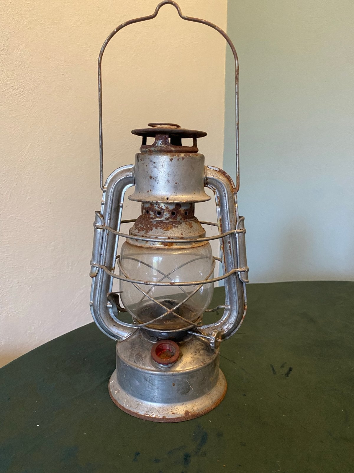 Vintage stormlantaarn stormlamp petroleumlamp lamp buiten, Ophalen of Verzenden