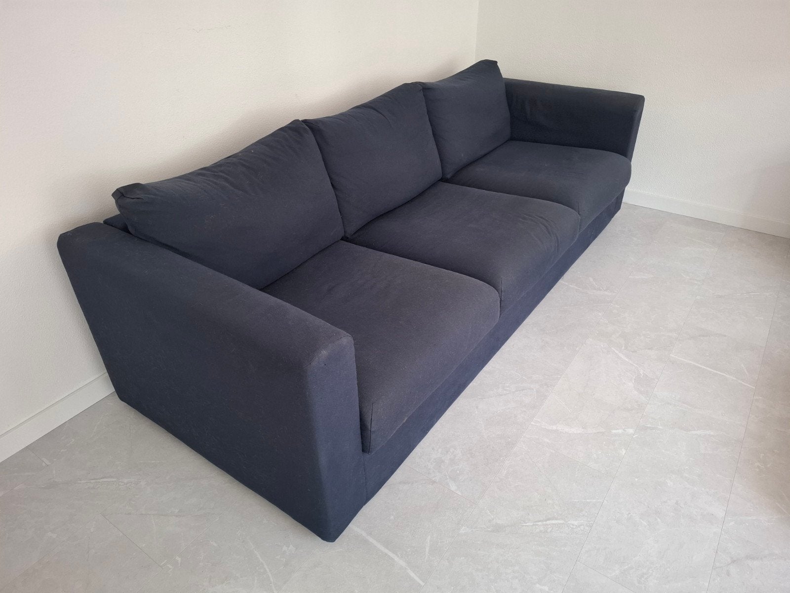 Ikea vimle 3-zitsbank - Donkerblauw, Ophalen, Gebruikt, Driepersoons, 75 tot 100 cm