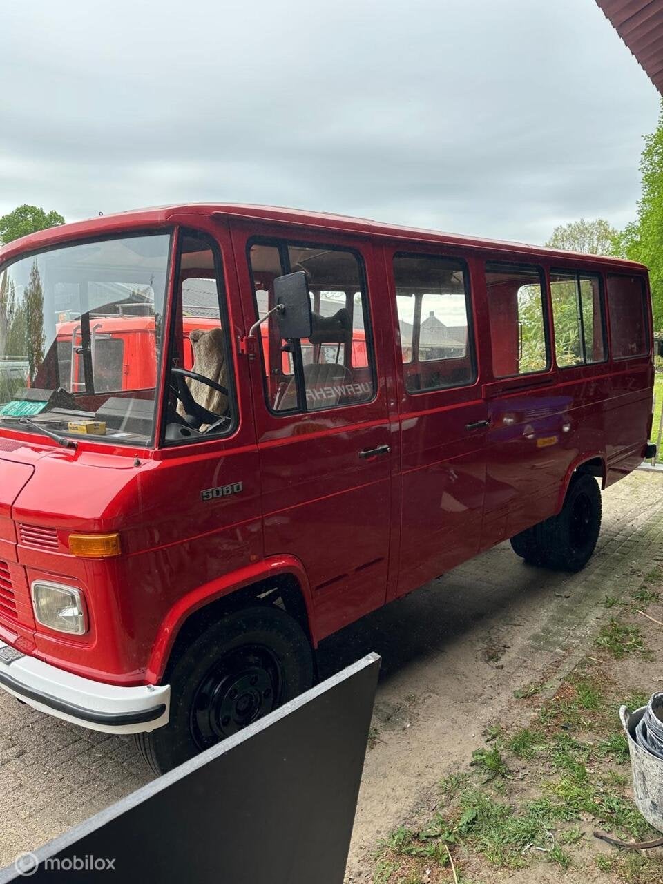Mercedes 508 5 raams 1978 diesel brandweer basis voor camper, foto 2