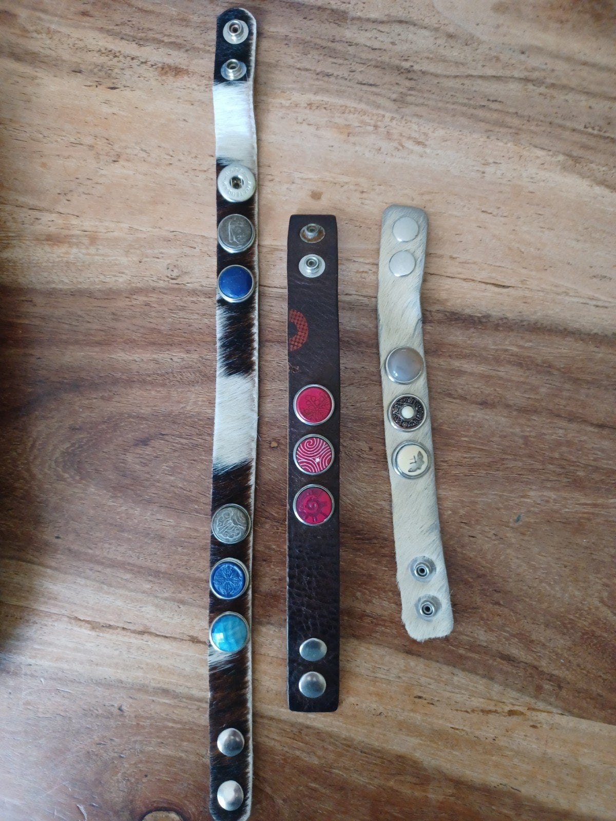 Noosa armbanden met chunks, Ophalen of Verzenden, Gebruikt, Bruin, Leer